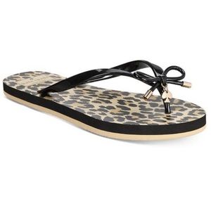 Kate Spade Leopard Flip Flops
